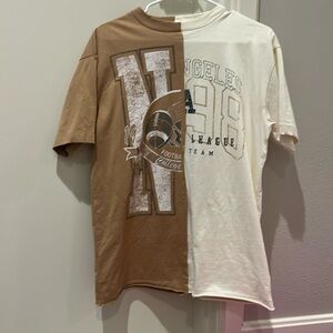 Half tee shirt (2 different colors) lightly worn(never wore it)